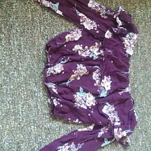 One clothing off the shoulder shirt